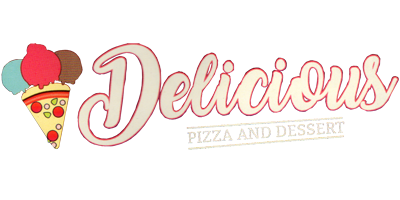 Delicious Pizza and Dessert logo